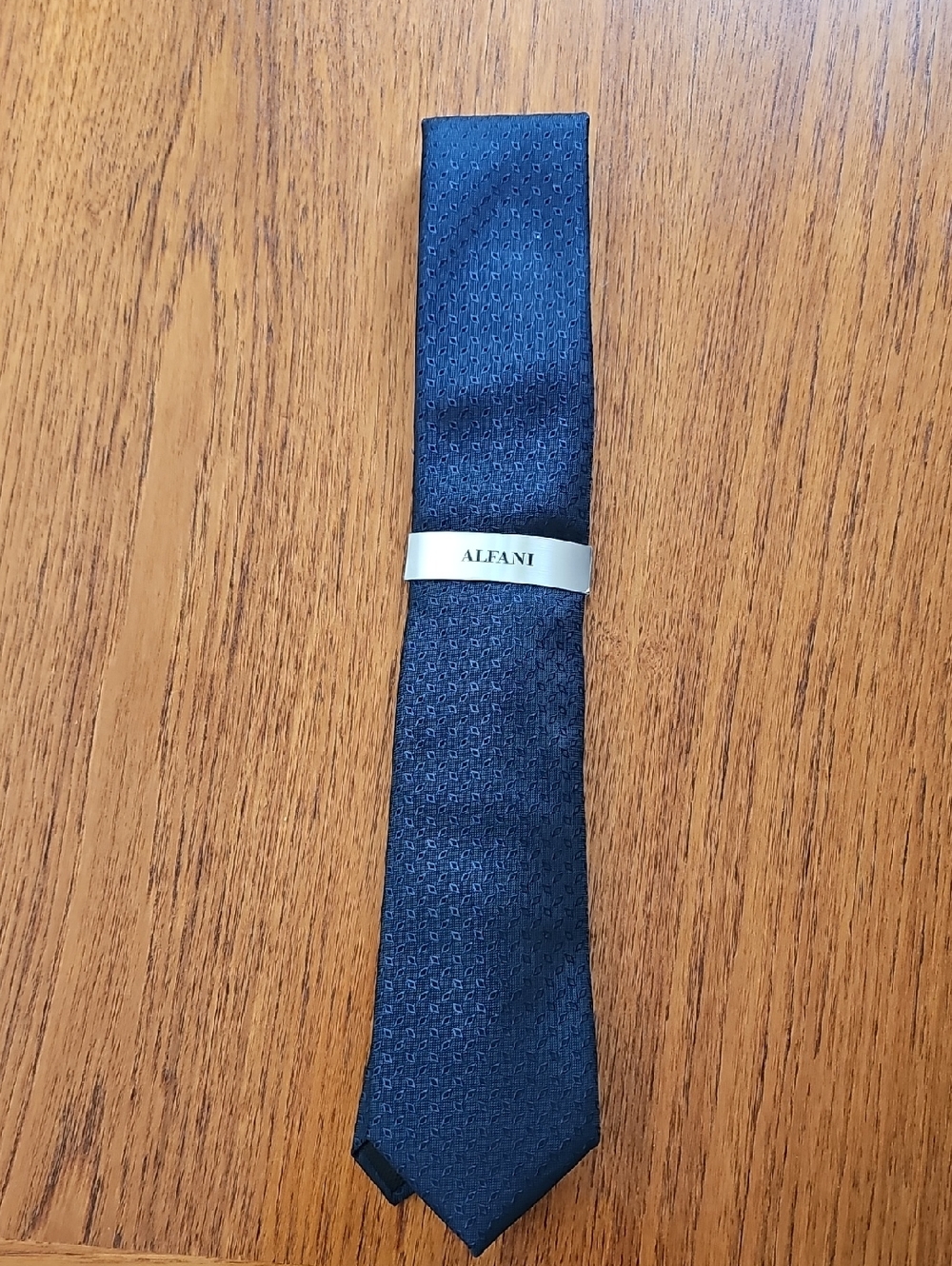 **NWT** Navy Blue Textured Alfani Tie